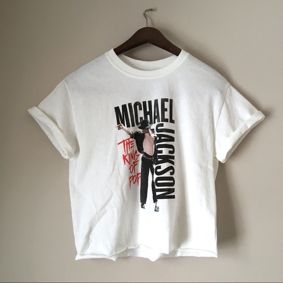 Tops - Michael Jackson Cropped Tee